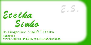 etelka simko business card